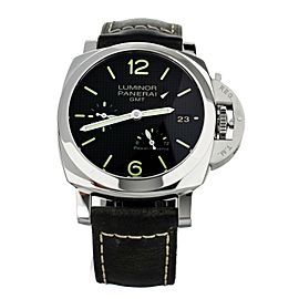 Panerai Luminor 1950 GMT Stainless Steel Hobnail Black Dial 42MM PAM537 Full Set