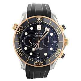 Omega Seamaster 300m Chronograph Stainless Steel Rose Gold Rubber 21022445101001