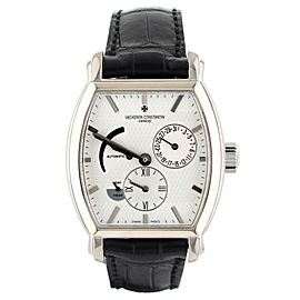Vacheron Constantin Malte Dual Time White Gold White Dial 36mm