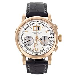 A Lange & Sohne Datograph Flyback Chronograph Silver Dial Rose Gold