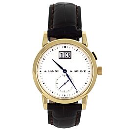 A.Lange & Sohne Saxonia Big Date Yellow Gold Alligator Manual