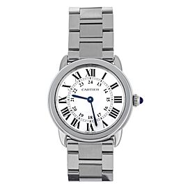 Cartier Ronde Solo White Dial Steel Quartz 29mm