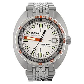 Doxa Sub 300 Shark Hunter Silver Dial Steel Automatic