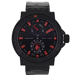 Ulysse Nardin Maxi Marine Diver Black Red Dial Rubber Clad