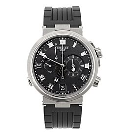 Breguet Marine Alarme Musicale Gray Dial Titanium Rubber Watch