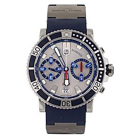 Ulysse Nardin Maxi Marine Diver Chronograph Silver Dial 42.7mm