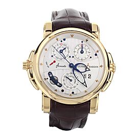 Ulysse Nardin Sonata Cathedral GMT Alarm Rose Gold White Dial Watch