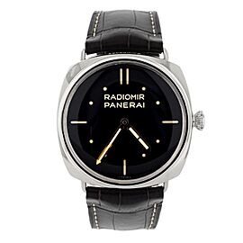 Panerai Radiomir Black Dial Stainless Steel Manual Wind Watch