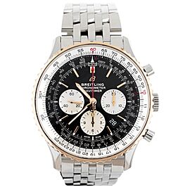 Breitling Navitimer Stainless Steel Rose Gold Bezel