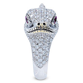 18K White Gold Diamond Ring Size 7