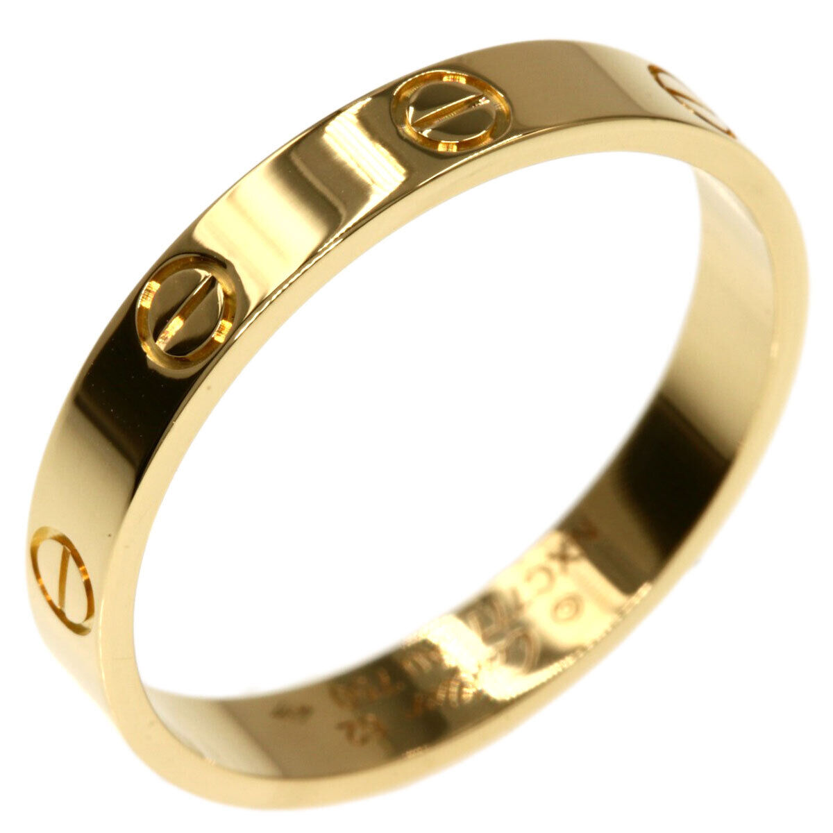 CARTIER 18K Yellow Gold Mini Love US 10.25 Ring QJLXG 2562 Cartier Buy at TrueFacet
