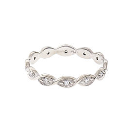Peter Suchy Antique Inspired Infinity Wedding Band Ring Platinum Diamond