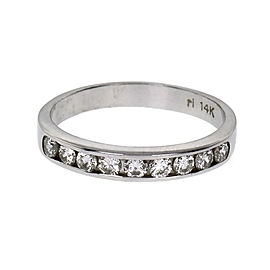 Vintage 1960 Channel Set Diamond Wedding Band Ring