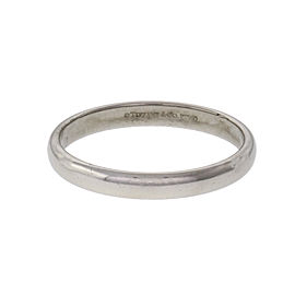 Tiffany & Co Classic Wedding Band Ring Platinum Size 11