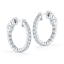 18K White Gold Diamond Earrings