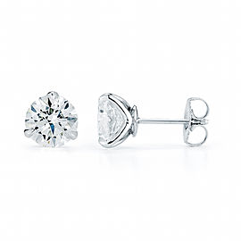 18K White Gold Diamond Earrings