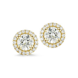 18K Rose Gold Diamond Earrings
