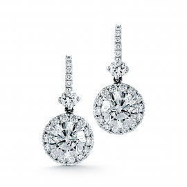 18K White Gold Diamond Earrings