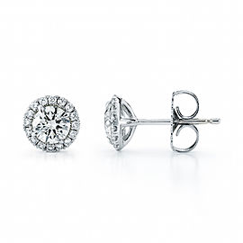 18K White Gold Diamond Earrings