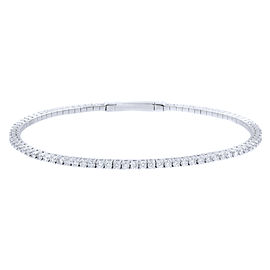 14K White Gold Diamond Bracelet