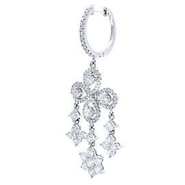 18K White Gold Diamond Earrings