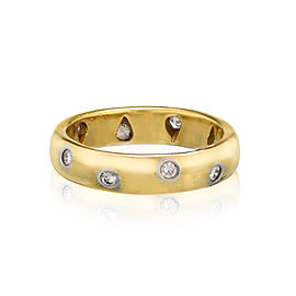 Yellow Gold Diamond Wedding Ring Size 5.5