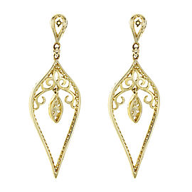 14K Yellow Gold Diamond Earrings