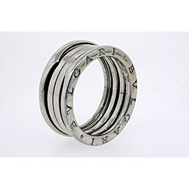 Bulgari B.Zero1 18k White Gold Band Ring size 61 US 9.75 Mens 11mm Bvlgari