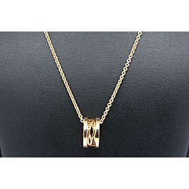 Bvlgari Bulgari B.zero1 Design Legend Pendant 18k Rose Gold Necklace New $3450
