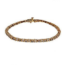 14k Yellow Gold 2.75ctw Diamond Bracelet