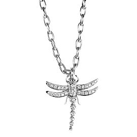 Tiffany & Co. PT950 Platinum with Diamond Dragonfly Necklace