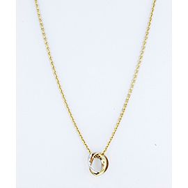 Cartier Trinity Pendant Necklace 18K Yellow, White and Rose Gold