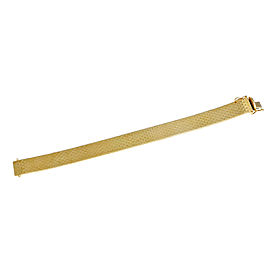 Vintage 14k Yellow Gold Brick Mesh Bracelet 1960s