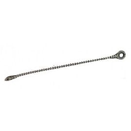 Vintage 14k White Gold Diamond Circle Small Round Button Link Bracelet