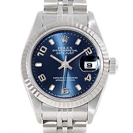 Rolex Datejust Stainless Steel White Gold Watch 69174 26mm