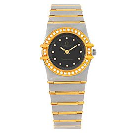 Omega Constellation My Choice Mini Steel Gold Diamond Watch