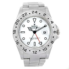 Rolex Explorer II 16570 Steel White Dial Parachrom Hairspring Watch