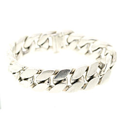 David Yurman Sterling Silver & 18K Yellow Gold Curb Chain Bracelet