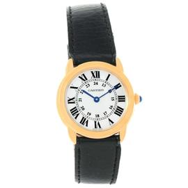 Cartier Ronde Solo W6700355 Steel 18K Yellow Gold Womens Watch