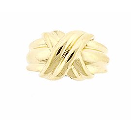 Tiffany & Co. 18K Yellow Gold Signature Ring Sz 6