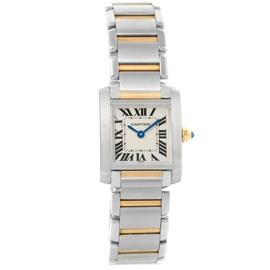Cartier Tank Francaise W51007Q4 Steel Yellow Gold Quartz Womens Watch