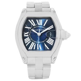 Cartier Roadster W6206012 Stainless Steel & Blue Dial 43mm Mens Watch