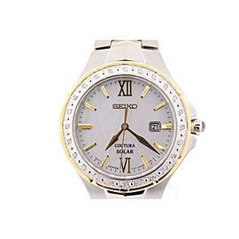 Seiko Coutura SUT240 Two-Tone Stainless Steel Quartz 29mm Womens Watch