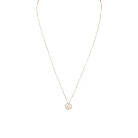 Roberto Coin 18K White Gold with Diamond Tiny Treasures Peace Sign Necklace
