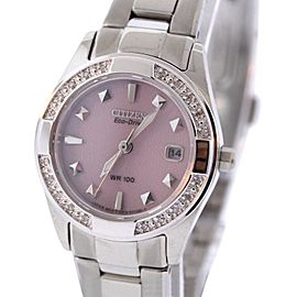 Citizen Susan G. Comen EW1820-58X Stainless Steel & Pink Dial 26mm Womens Watch