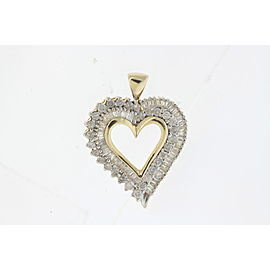 10K Yellow Gold Diamond Pendant