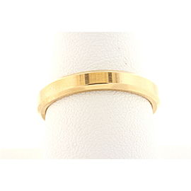 David Yurman 18k Gold Beveled Wedding Band Ring 4mm Yellow 8.75 Rose 10.5
