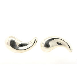 Tiffany & Co. Peretti Large TearDrop Bean Earrings Vintage 1 7/8" Clip On