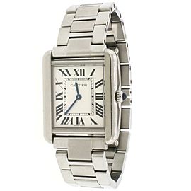 Cartier Tank Solo Small 24MM Roman Dial stainless Steel Watch W5200013