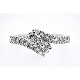Ever Us 1.5ct Diamond Engagement Ring 14k White Gold sz 7.25 Best Price Anywhere